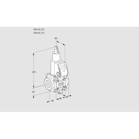 Honeywell Kromschroder Solenoid Valve for Gas, Class A, 500 mbar, IP65 Rated KS88008881