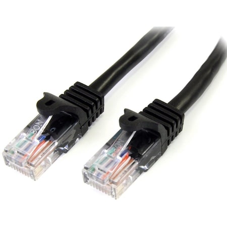 Startech.Com 10FT BLACK CAT5E SNAGLESS PATCH CABLE 45PATCH10BK
