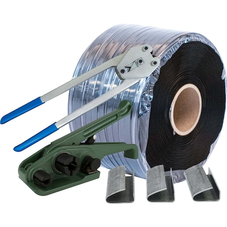 Encore Packaging Polypropylene Strapping Kit for 1/2 in, Seals - Regular Duty PP12K02-01