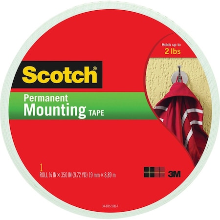 3M Mounting Tape, Double Coated, 3/4x350 in. 110LONG
