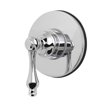 Kingston Brass Single-Handle Six-Way Diverter Valve with Round Trim Kit, Polished Chrome KS4031AL