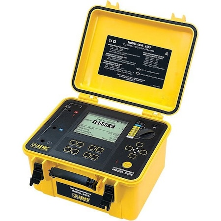 Aemc Instruments Megohmmeter and Insulation Tester, 5 mA 6555