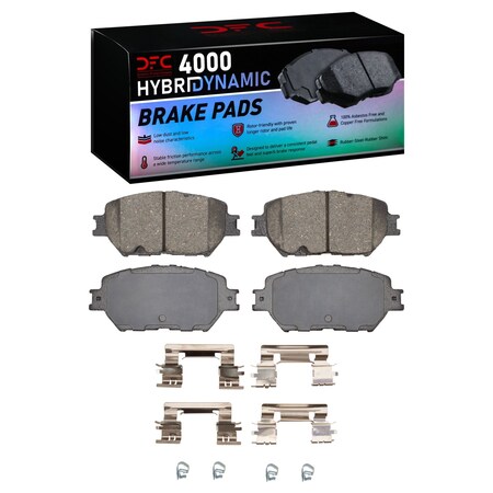 Dfc 4000 HybriDynamic, Disc Brake Pad Set,  4000-0908-02