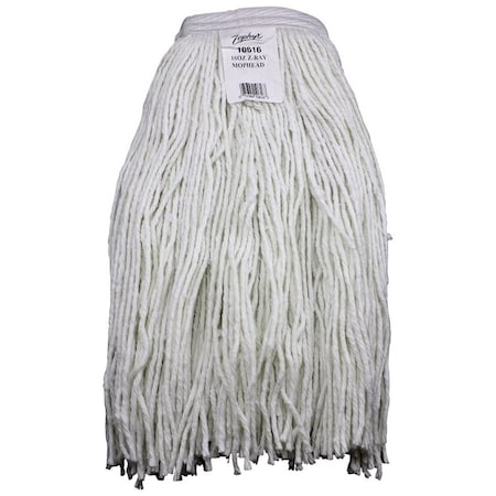 Chickasaw Zephyr ZRay 10624 Wet Mop Head, 24 oz Capacity, 114 in Headband, Rayon 10624L