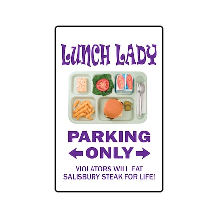 Signmission Lunch Lady, 8 Inch X 12 Inch, Decal D-8-W-Lunch Lady