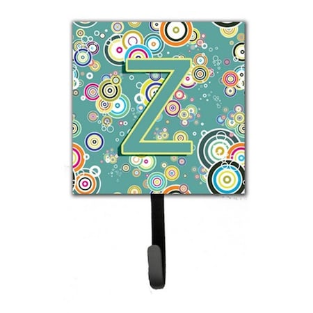 Carolines Treasures Letter Z Circle Circle Teal Initial Alphabet Leash and Key Holder CJ2015-ZSH4