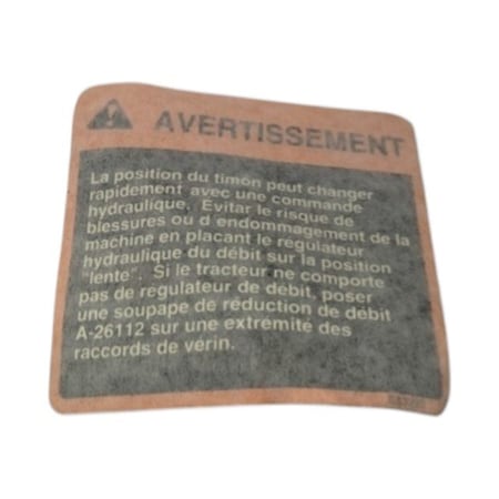 John Deere LABEL, OEM E83292