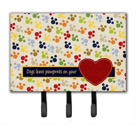 Carolines Treasures Dogs Leave Pawprints On Your Heart Leash Or Key Holder SB3054TH68