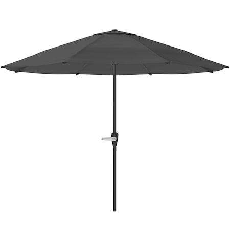 Pure Garden 9 ft Round Patio Umbrella Easy Crank, Vented Canopy Outdoor Umbrella for Shade 50-LG1418