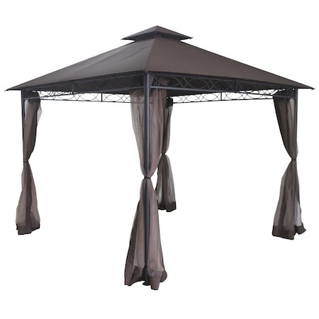 Seasonal Trends Avalon Gazebo, 10 ft W Exterior, 10 ft D Exterior, 10 ft H Exterior 59936
