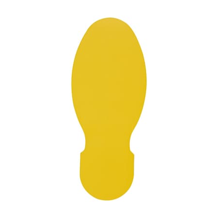 Brady ToughStripe Max Floor Marking Footprint 10 in W x 4 in H Yellow, 20PK 177044