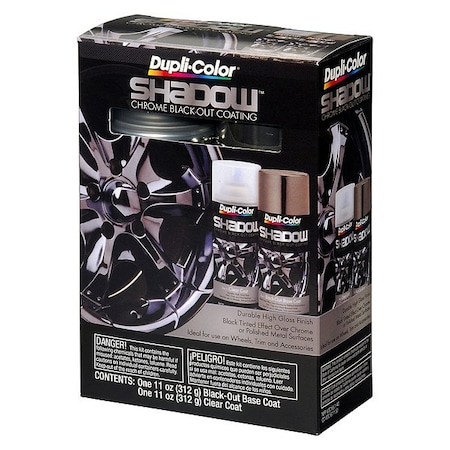 Dupli-Color Shadow Chrome Blackout Coating Kit Spray Paint 11 oz (SHD1000)