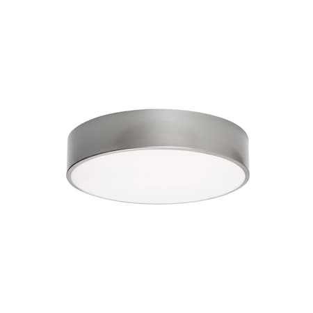 Afx Bailey 12in LED Flush Mount, Satin Nickel BAYF12LAJUDSN