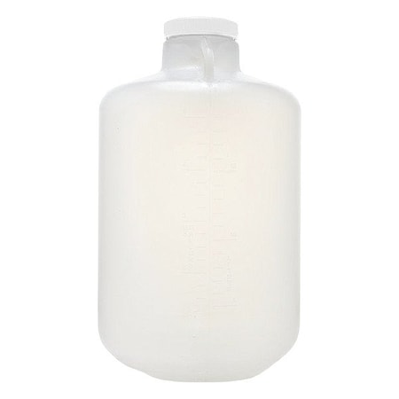 Zoro Select Carboy, Polypropylene, 550 mm H, Colorless 155-C187-FLS