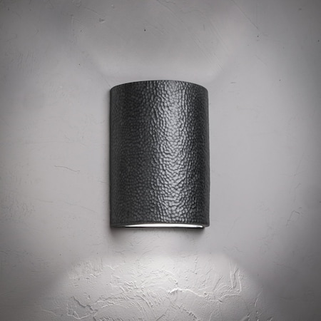 Luxury Lighting Hammerman 13 in Tall Ceramic Outdoor Wall Light, Rubbed Pewter Paint Finish, 2PK (2) HM102-APew-ud-7