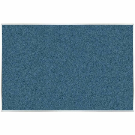 Ghent Vinyl Bulletin Board, Satin Aluminum Frame, 4ft H x 7ft  4in W, Ocean AV47-191