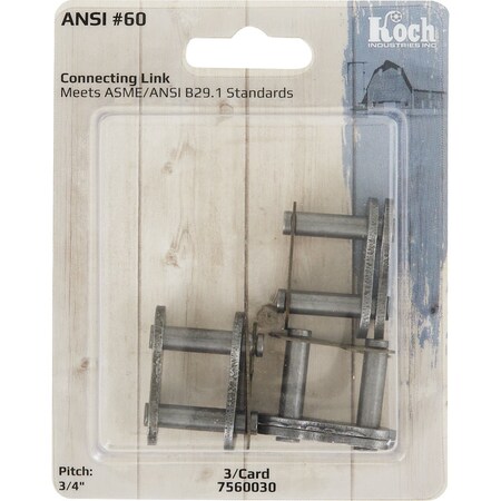 Koch Filter No.60 Steel Connecting Link, 3PK 7560030