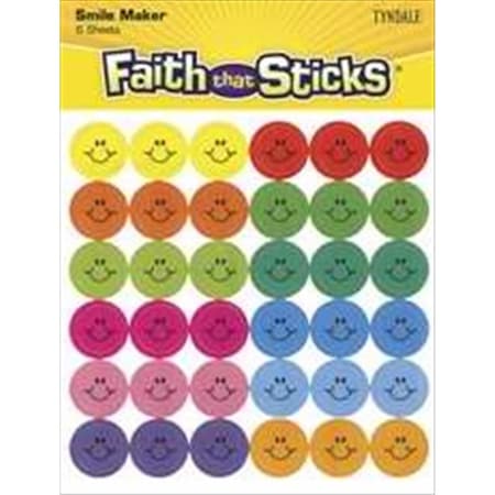 Standard Publishing Sticker Mini Happy Face 6 Sheets Faith That Sticks 110043