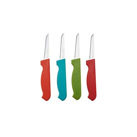 Farberware Knife Set 3" L Stainless Steel Paring 4 pc Assorted 5215732