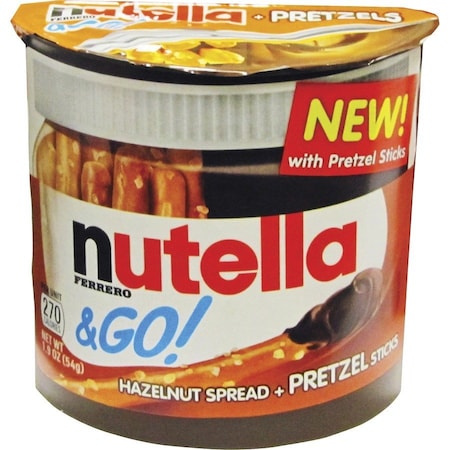 Nutella GO Hazelnut Spread  Pretzels, Multi, 12PK FER80401