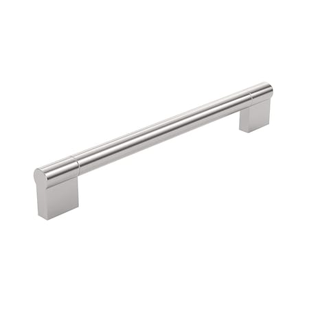 Richelieu Avellino Collection 7 9/16 in (192 mm) Center-to-Center Brushed Nickel Contemporary Cabinet Pull BP527192195