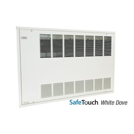 King Electric KCF Safe Touch Cabinet Heater 2Ft 208V 500W 3-Ph, Recessed, W/ Sp Stat, White Dove KCF2-2005-3-R-T-WD