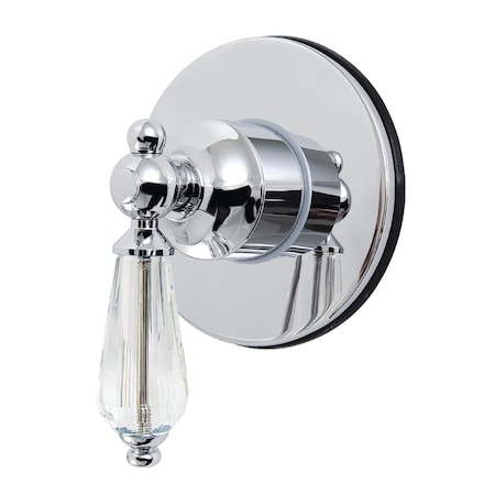 Kingston Brass Single-Handle Six-Way Diverter Valve with Round Trim Kit, Polished Chrome KS4031WLL