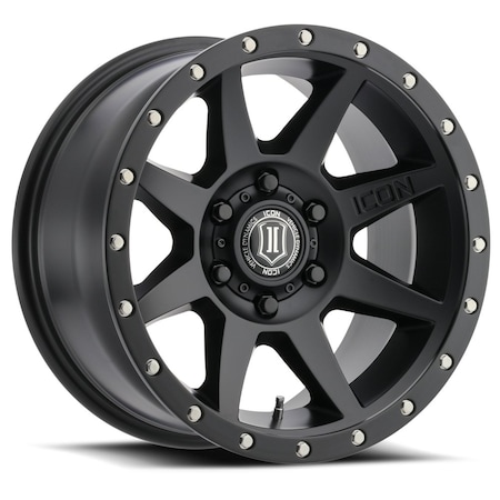 Icon Vehicle Dynamics ICON ALLOYS, REBOUND, 17x8.5, SAT BLACK, 6x5.5 1817858347SB