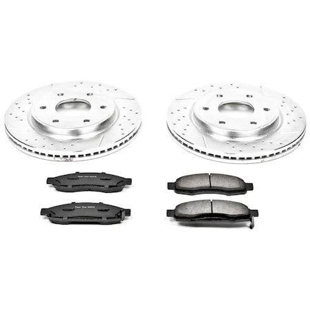 Powerstop FRONT 1 CLICK BRAKE KIT W/ HARDWARE K211