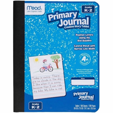 Mead Grade K2 Classroom Primary Journal Story Tablet, Assorted, 12PK MEA09554CT