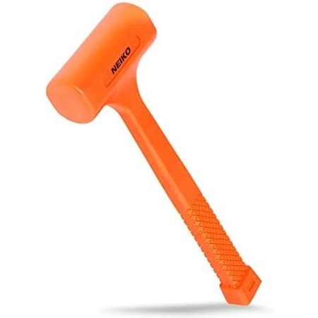 Neiko 1 LB Dead Blow Hammer, Neon Orange 02846A