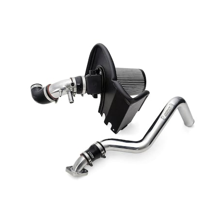 Hps Performance Air Intake Kit with Upper Hot Side Charge Pipe, Polished, 827-733P