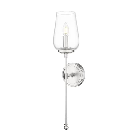 Z-Lite Dominique Brushed Nickel 1 Light Wall Sconce 2012-1S-BN
