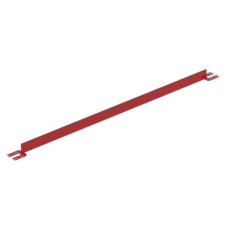 Vestil TOEBOARD FOR PIPE SAFETY RAILING 96 INCHES RED VDKR-8-TB-RD