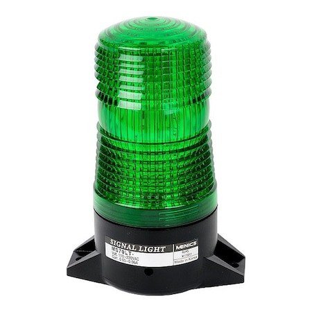 Zoro Select Warning Light, Green, LED, 110 - 220V AC 913VP4