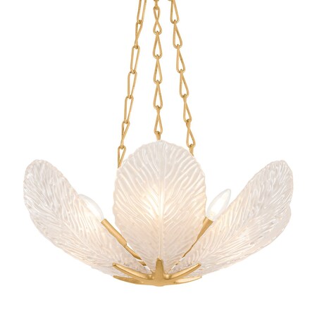 Corbett Lighting Galena 6 Light Chandelier in Vintage Gold Leaf Finish 538-24-VGL