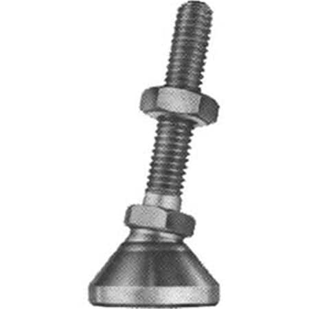 J.W. Winco Leveling Mount, 0.31-18 x 2 in. Thread, 1.25 in. Base Dia., 2.88 in. - 2300 lbs B831711