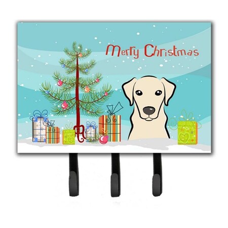 Carolines Treasures Christmas Tree and Yellow Labrador Leash or Key Holder BB1594TH68