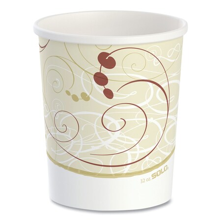 Dart Flexstyle Double Poly Paper Containers, 32oz, Symphony Design, PK500 H4325-J8000