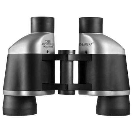 Barska General Binoculars, 7x Magnification, Porro Prism, 420 ft at 1000 yd Field of View AB10304