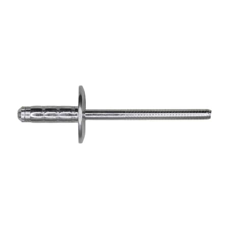 Auveco Stavex Large Flange Rivet 3/16in Diameter 1/4in-3/8in Grip, 25PK 16989