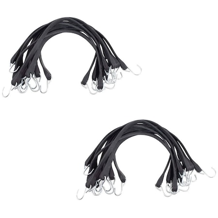 Mytee Products Mytee Products 31 EPDM Tarp Bungee Straps w/ Crimped Hooks -100 Pack RS-31Cx2
