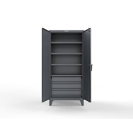 Strong Hold 12 GA Cabinet 3 Drawers, 4 Shelves - PX Lock 36-244-3DB-PX