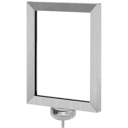 Visiontron Satin Stainless Sign Frame 8.5 In.x11in FR811HDSS-CP2P