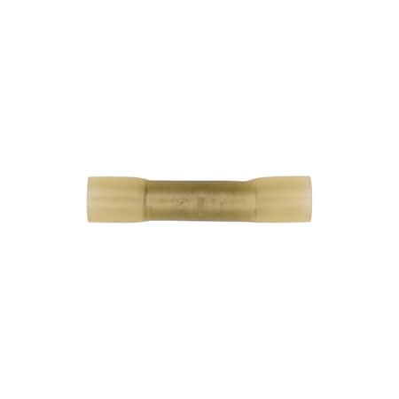 Auveco Krimp And Seal Butt Connector 12-10 Gauge Yellow, 25PK 19262