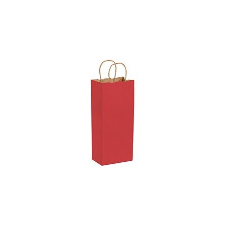 Bubblefast 250-5 1/2 x 3 1/4 x 13'' Red Tinted Shopping Bags, 250PK BFBGS115R