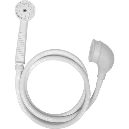 Danco VersaSpray Handheld Shower Head, 22 gpm, Rubber, 5 ft L Hose 10086