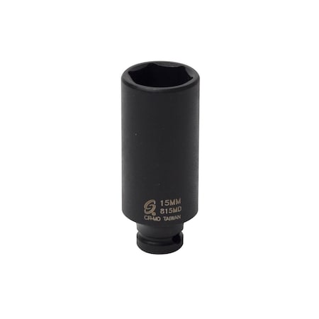 Sunex 1/4 in Drive 15Mm Deep Impact Socket 815MD