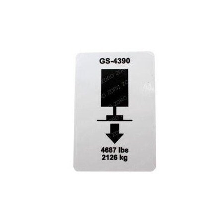Genie REPLACEMENT DECAL, OUTRIGGER LD 4390 133271