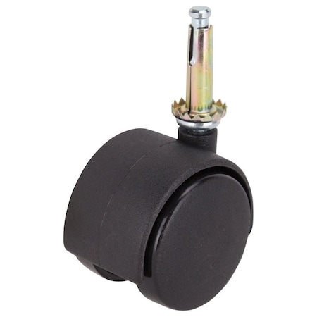 Prosource Caster, 2 in Dia Wheel, 2 in W Wheel, Nylon Wheel, Black, 75 lb, Nylon Housing Material JC-F07-PS